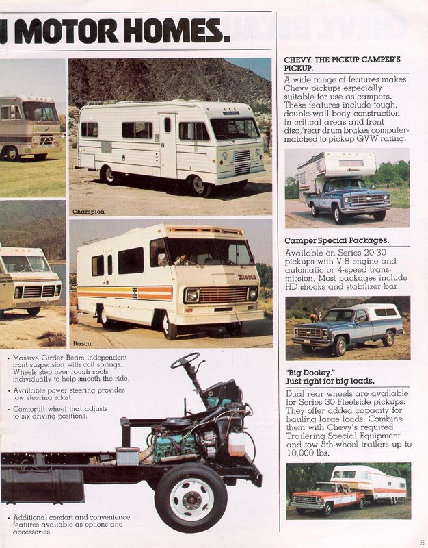 1978 Chevrolet Recreational Vehicles Brochure Page 1